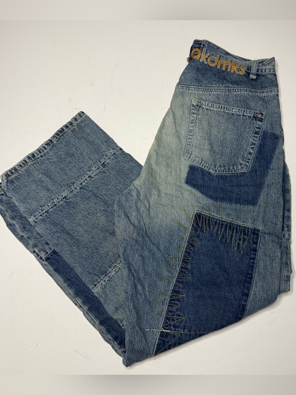Akademiks patchwork denim jeans